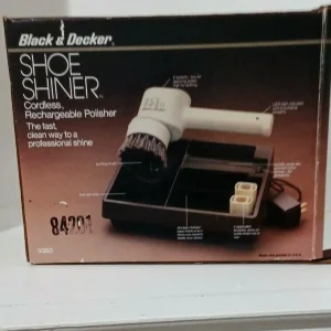 CHAUSSURE RECHARGEABLE SANS FIL VINTAGE NOIR & DECKER MODÈLE 9350-