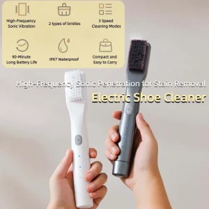 Brosse de Nettoyage Électrique Ergonomique Sans Fil Facile à Utiliser Imperméable Antipoussière-